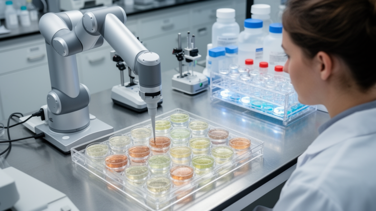 Human-supervised agentic workflow generates hydrogel candidates