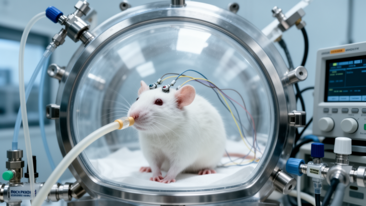 Hyperbaric nitrox shifts rat cortical activity toward slower patterns