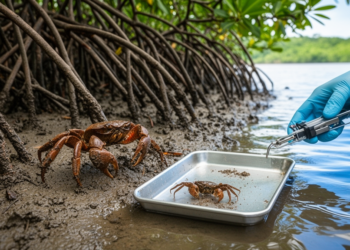 Mangrove crabs reveal trace element pollution in Amazonian estuaries