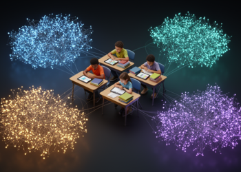 Scientometric map reveals four AI research clusters in K–12 education