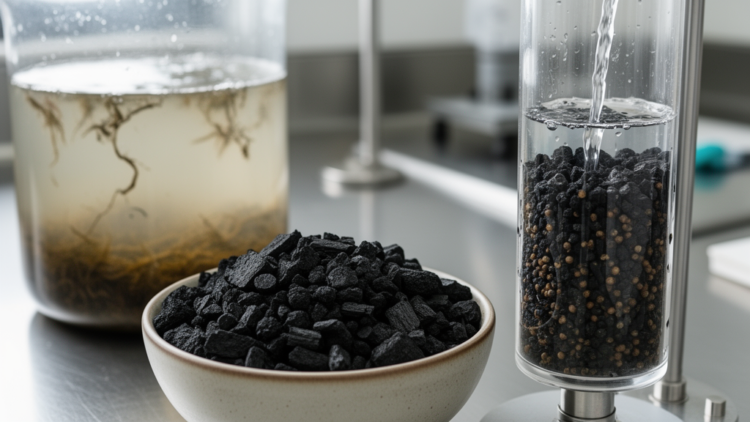 Olive mill waste biochar removes organic pollutants from wastewater