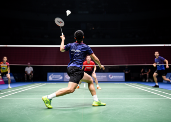 Elite badminton players show altered lower-limb coordination during backhand footwork
