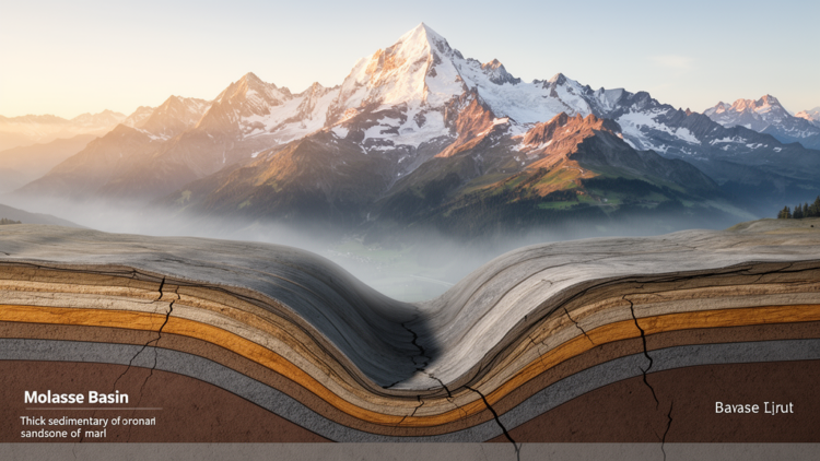 Switzerland’s Hidden Stress Map Reveals How the Alps Bend the Crust Beneath the Molasse Basin