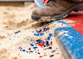 Sandpits reveal microplastics shed from sports surfaces in Polish case study