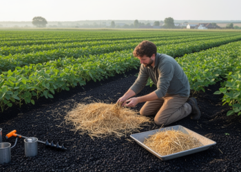 Field test examines straw-biochar effects on black soil and soybean