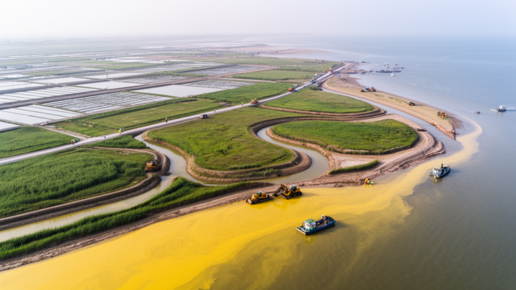 Yellow River Delta restoration shifts toward coordinated land-sea management