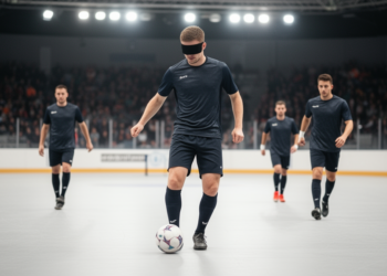 Blind football team shows striking foot-use asymmetry, study finds