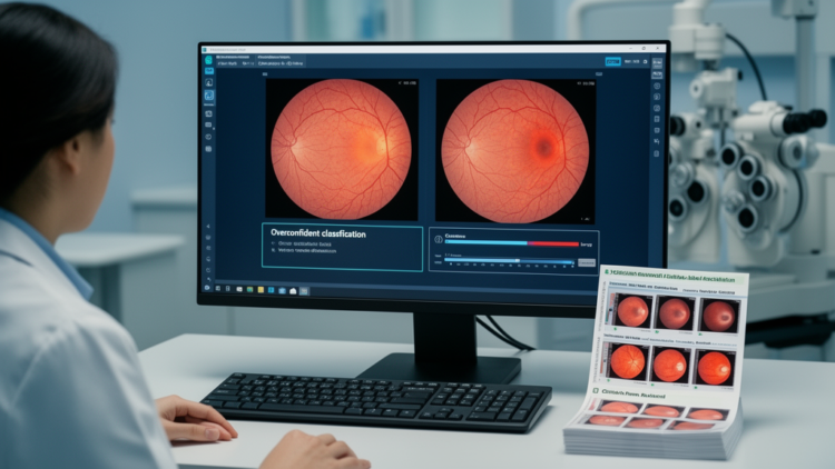 Calibration failure and limited-label recalibration of retinal image classifiers under dataset shift