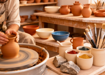 Almería potters tailored clay, glazes and colorants by function