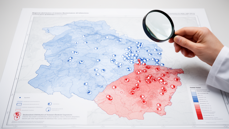 Scoping review maps invasive bacterial infections and colonic tumors regionally