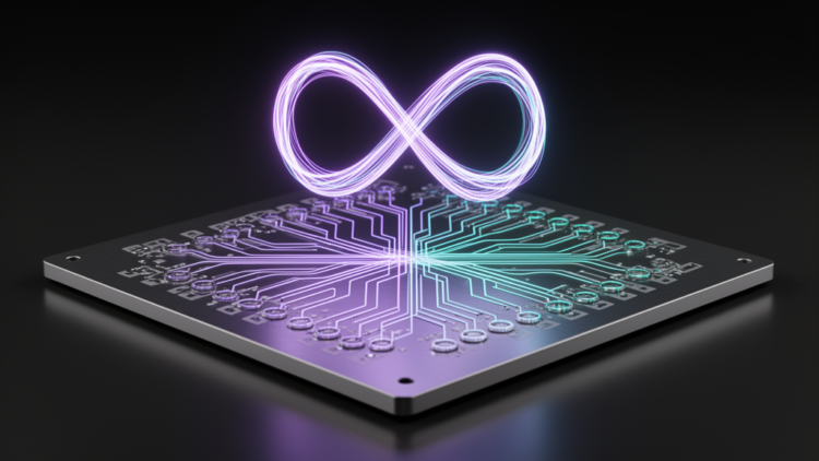 Silicon photonic circuit maps exceptional topology on a Klein bottle
