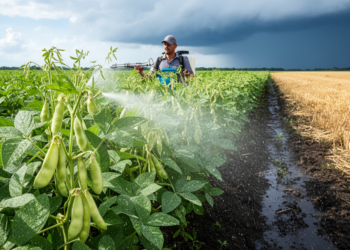 Foliar thiourea associated with higher soybean growth and yield across contrasting rainfall seasons