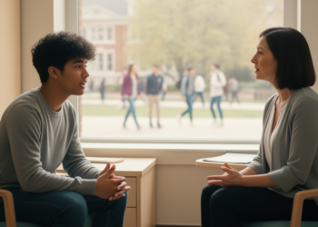 Scoping review maps first-year international students’ mental health