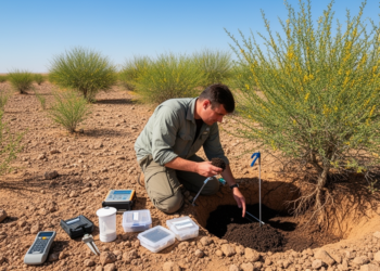 Mu Us Desert Caragana chronosequence maps shifting microbial nutrient limitations