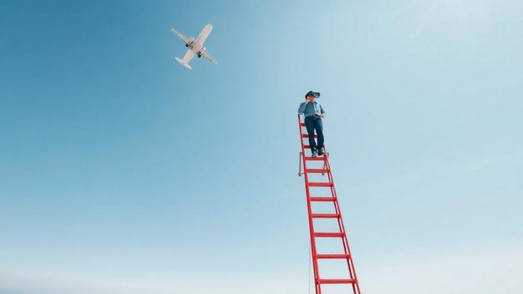 Pilot VR ladder study links height to distance underestimation and fear