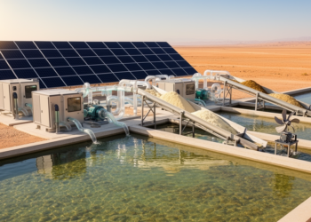 Solar-powered resource separator for clean water production, electricity generation and critical resource recovery