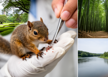 Invasive squirrels in Hamamatsu show patchy ectoparasite diversity across landscapes