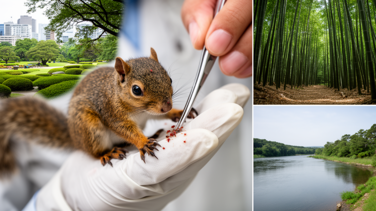 Invasive squirrels in Hamamatsu show patchy ectoparasite diversity across landscapes