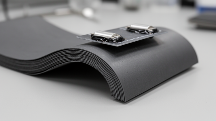 Cast graphite sheets support bendable solid-state supercapacitors