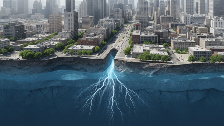 Faults focus groundwater recovery into rapid urban land uplift