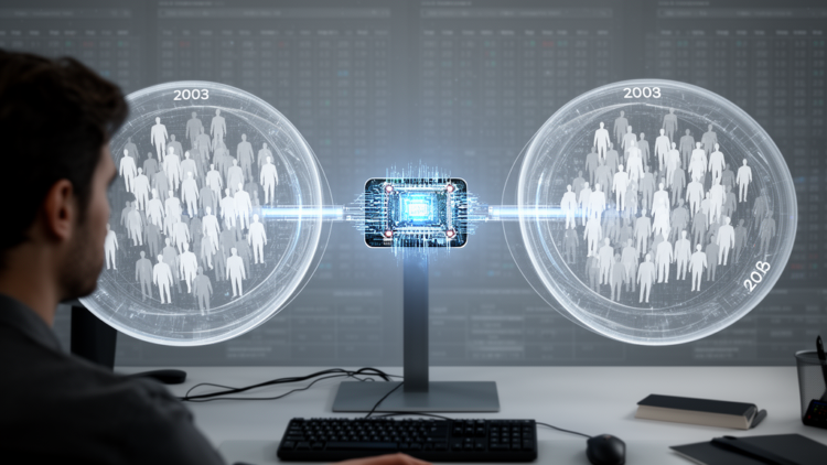 Two-stage model predicts developers’ perceptions of AI capability across survey years