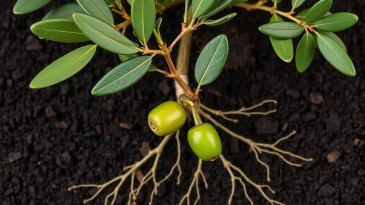 Bacterial Duo Supercharges Olive Roots and Rewrites Their Chemical Signals