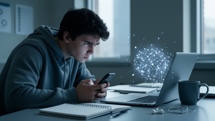 AI Dependency Linked to Student Anxiety and Digital Stress in Network Study