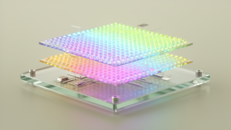 Two-layer quantum-dot films show reversible ratiometric temperature sensing