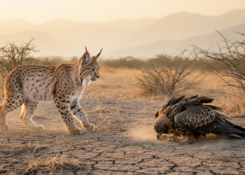 Drought and disease drove lynx to prey on black kites