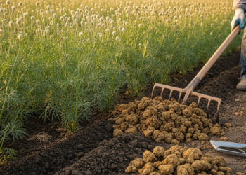 High-dose sheep manure improves black cumin oil composition in field trial