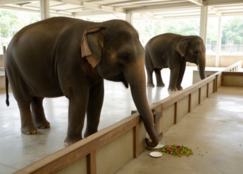 Study of 16 Asian elephants links inhibitory control to flexible detour behavior