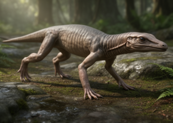 Early land animals evolved stiff necks for locomotion, not head movement