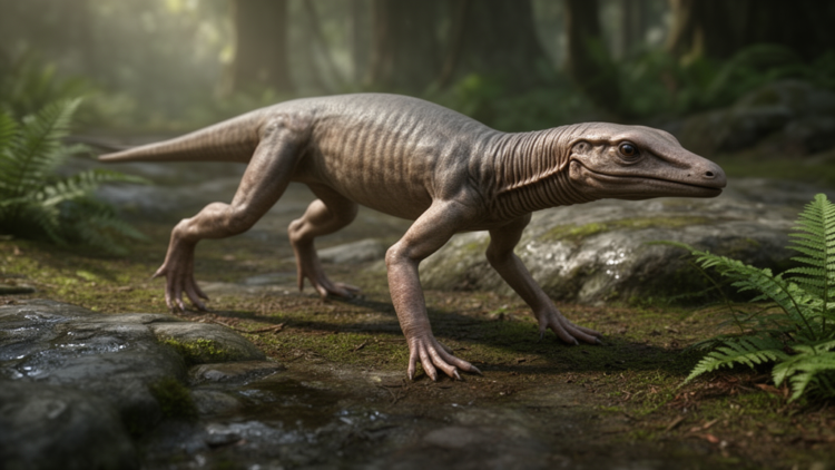 Early land animals evolved stiff necks for locomotion, not head movement