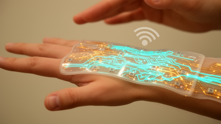 Battery-free flexible neuromorphic device learns from touch and motion