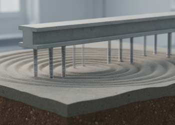 Computational Modeling Links Damping to Beam–Foundation Regime Shifts