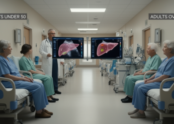 MASLD prevalence reverses after 50 in hospitalized adults