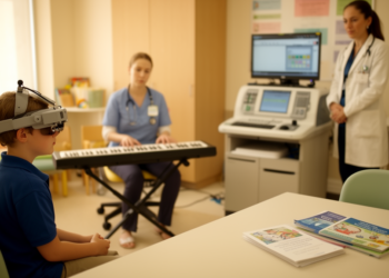 Trial Protocol Tests Music-Reinforced Gaze Training With Pediatric CBT