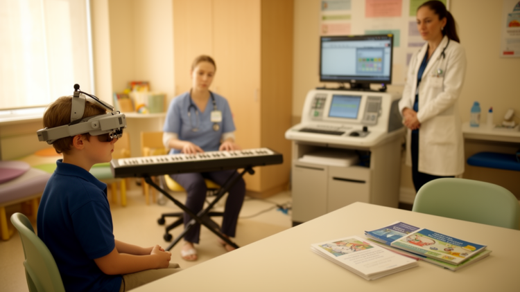 Trial Protocol Tests Music-Reinforced Gaze Training With Pediatric CBT
