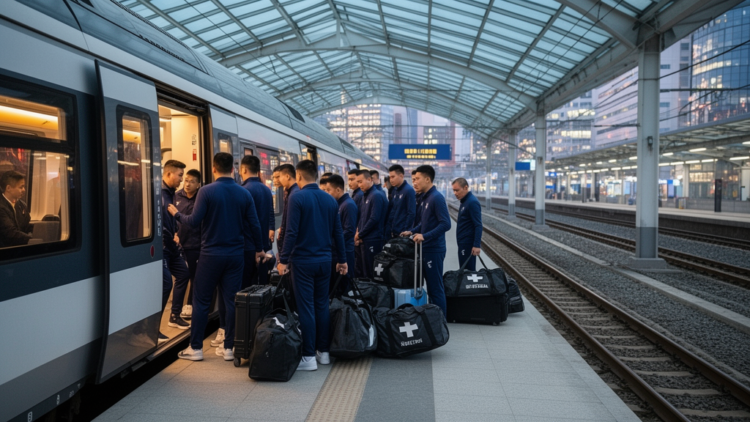Modeled rail substitution cuts Chinese Super League team-travel emissions by nearly 30%
