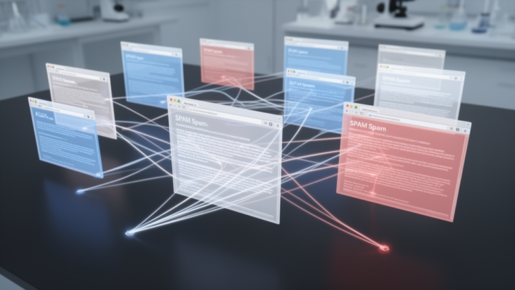 Hybrid influence model improves spam webpage detection in web-network tests