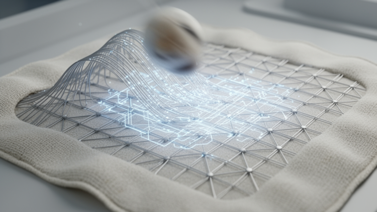 Machine learning optimizes silk sensors for spatial motion detection