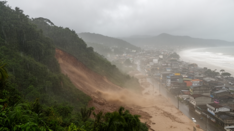 Research report: Can extreme rainfall associated with landslides affect air quality? A case study in a coastal city (São Sebastião, São Paulo State, Brazil)