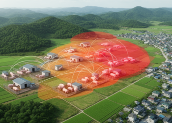 Modeling and outbreak analysis map African swine fever in South Korean farms