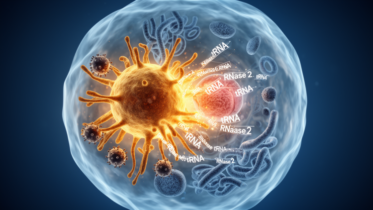 RNase 2 shapes macrophage antiviral responses through targeted tRNA cleavage