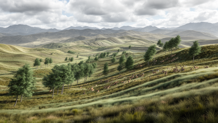 Landscape thinking models adaptation in turbulent environments
