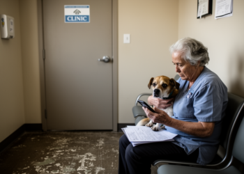 Cross-sectional survey links veterinary access barriers to older caregivers’ stress