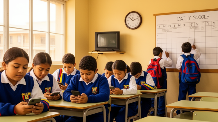 Nomophobia Patterns in Ecuadorian Schoolchildren Reveal Small Television and Schedule Links