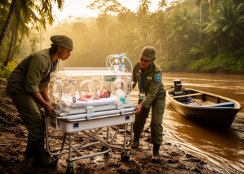 Bubble CPAP Used During Two Amazon Neonatal Transports