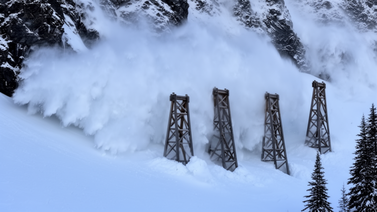 Fast avalanches may hit tall but not load tall
