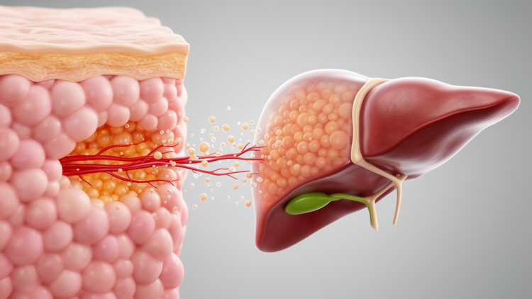 Type 2 diabetes fatty liver may begin in dysfunctional adipose tissue